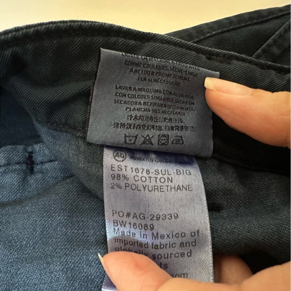 AG Adriano Goldschmied The Pepper Utility Cargo Trousers In Dark Cyan Size 29R - Picture 6 of 6